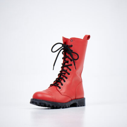 516 aka High Aviator Boots Red